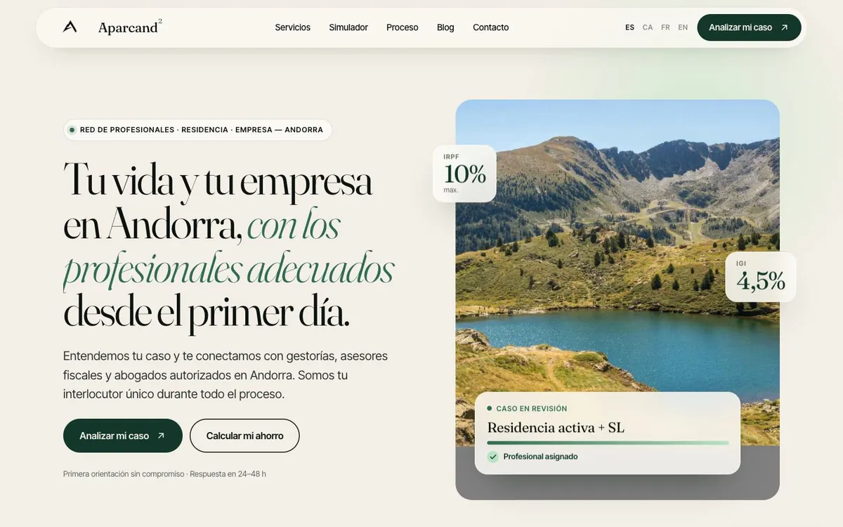 Aparcand² — Professional services